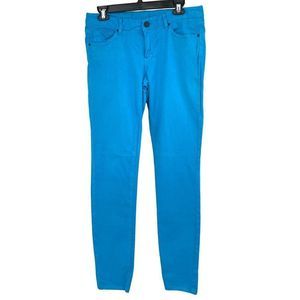 Womens Armani Exchange Blue Jeans Stretch Size 8 Mid Rise Straight Slim Leg 2170